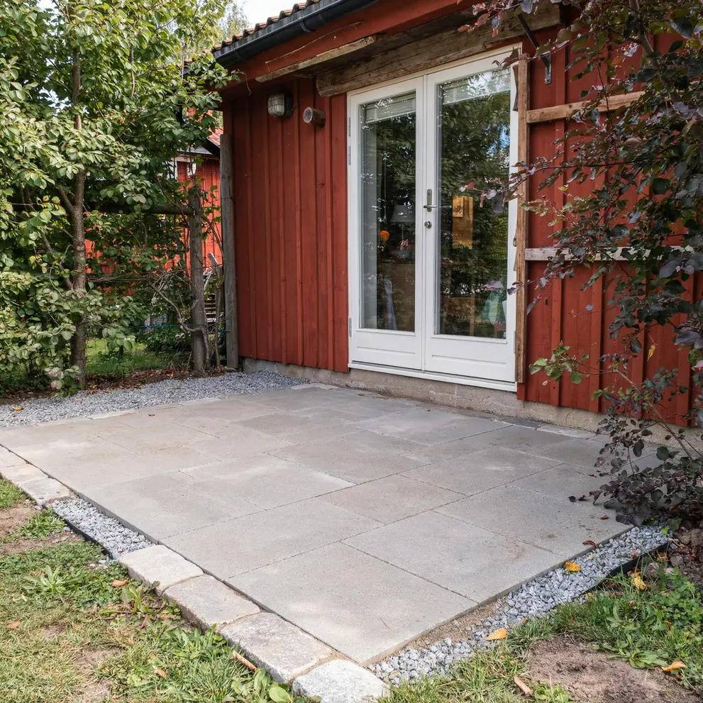 lagga betongplattor bromma stockholm